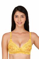 Red Choice Flexi Fit Hosiery & Net Fabric Non Padded Bra (Aqua) @78% OFF