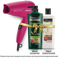 TRESemme Nourish & Replenish Shampoo 580ml & Conditioner 190ml Combo Pack + Philips Hair Dryer 
