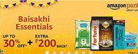 Amazon: Baisakhi Essentials Upto 40% OFF On Pantry + Extra 200 Cashback 