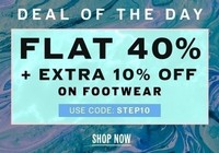 NNNOW Deal Of The Day : FLat 40% OFF + Extra 10% OFF on Footwear