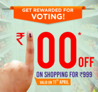 Big Bazaar Election Special Offer: 100 off on 999 shopping (Andra Pradesh /Telangana only)