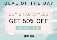 NNNOW Deal Of The Day : Buy 2 Fab Styles Get 50% OFF
