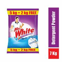 Mr.White Detergent Powder - 5 kg with Free 2kg (Materlink Added)
