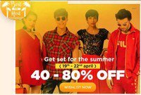 Jabong : Beat The Heat 19th-22th April(Get Set For The SUMMER Upto 80% OFF)