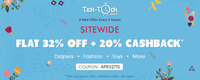 Tick-Tock Sale : Flat 32% Off SITEWIDE + 20% Cashback (Diapers,fashion,toys & More)