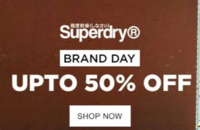 Superdry Brand Days : Upto 60% Off Clothing , Footwear & Accessories