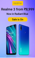 Realme 3 Series 32 GB || 64 GB Mobiles starting from  Rs.8999
