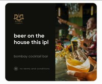 Burn 20k Cred coins to Get 4 Free beers @ Bombay Cocktail Bar, Mumbai 