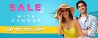Fashion Weekends : Sale with SUMMER Upto 70% OFF on Apparels and Accessories (Buy More Save More)