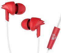 boAt Kings XI Punjab Edition Bassheads 100 Wired Earphone with in-line Mic (Red)