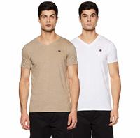 Amazon Brand - Symbol Men's Solid Regular Fit T-Shirt (Pack of 2)