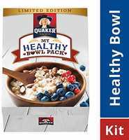 Quaker Bowl Pack, 1380 g (Promo pack contains 1 pack of 1Kg Quaker base oats, 1 wooden bowl, 1 wooden spoon and 1 recipe card)
