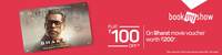 Get flat 100 off on bharat movie voucher. 