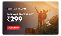 Oyo Rooms Flash Sale  at Rs.299 (Starts 4 PM)