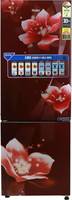 Haier 256 L Frost Free Double Door Bottom Mount 3 Star Convertible Refrigerator (HEB-25TRF, Red Magnolia/Red Flower)