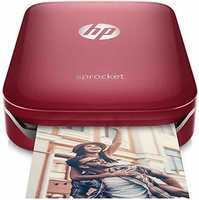 HP Sprocket Portable Photo Printer (Red) || HP Sprocket 2-in-1 Portable Photo Printer and Instant Camera (Red)