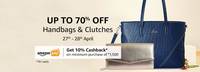 Amazon : Upto 70% OFF On Handbags & Clutches + 10% Amazon Pay Cashback ( 27-28 April)