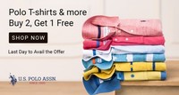 US Polo Assn : Buy 2 Get 1 Free on Polo Tshirts,Jeans,Shirts and more || + Buy 2 Get 500 OFF on Few Products