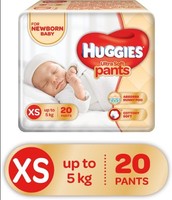 Huggies Ultra Soft XS Size Diaper Pants - XS (20 pieces) (Buy 3 at 243/- || 63% off)