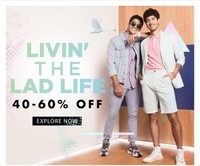 Jabong : Men's Fest 40-60% OFF (Living the Lad Life)