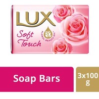 Lux Soft Touch French Rose & Almond oil Soap Bar, 100g  [Pantry]