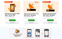Amazon Pay Prepaid Mobile Recharge and Win rs10 to rs300 on Recharge of Rs35