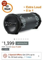 Zoook Rocker M2-Mean Machine 5-in-1 Hi-Fi Bluetooth Speakers RS 1399 