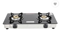Wonderchef Ruby 2 Burner Glass Manual Gas Stove(2 Burners)