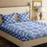 Bella Casa 104 TC Cotton Double Floral Bedsheet