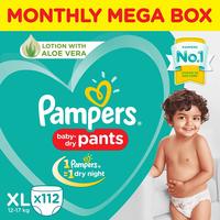 Amazon : Pampers New Diapers Pants Monthly Box Packs, X-Large (112 Count) 
