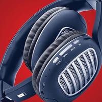 iBall Decibel BT01 Smart Headset with Alexa Enabled (Blue, Black and Silver) 