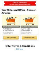 Double LOOT : Get Rs 100 Cashback ( 50+50) In Single Account On Order Above 50 Collect Offer ( User Specific)