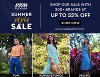 Nykaa : Summer Style Sale Upto 55% OFF on 200+ Brands