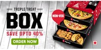 Pizza Hut Triple Treat Box Non-Veg Meal For 4@ Rs.699/-