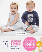 NNNOW Baby Gap Day || Buy 2 Get 2 Free on Apparels and Accessories