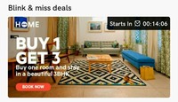 Oyo Rooms : Buy 1 Get 3 Flash Sale At 5 Pm (on Oyo Home)