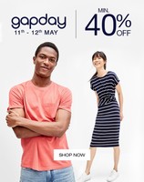 NNNOW GAP Day (11th-12th May) || Minimum 40% OFF on Apparels and Accessories