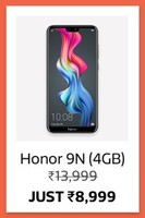 Honor 9N (4+64) @ ₹8,999 