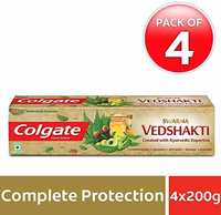  Colgate Swarna Vedshakti Toothpaste - 200gm (Pack of 4) 
