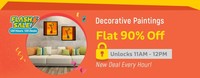 Flat 90% off on Decorative Paintings | 11AM-12PM