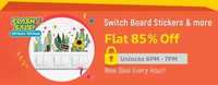Flat 85% Off on Stickers & Wallpapers | 6PM-7PM