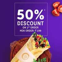 Faasos 50% off upto 125