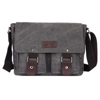 MKchung Men's Vintage Canvas School Satchel Shoulder Messenger Bag(Gray) @ 205/-