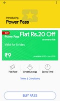 Rapido Bike Power Pass : Get Flat Rs.20 OFF On Next 5 Ride @9 (Use Rapido Wallet )