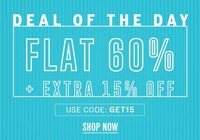 NNNOW Deal Of the Day : Flat 60% off + Extra 15% OFF on Apparels and Accessories