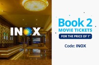 Paytm - 100% cashback on the ticket price of one ticket upto Rs 200 on booking 2 tickets at INOX cinemas