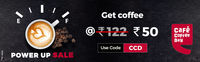 CCD voucher worth Rs 133 at Rs 50
