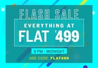 NNNOW Flash Sale : Everything at Flat 499/- (9pm - midnight)