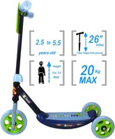 Toyhouse Three Wheeled Lil Skate Scooter for Preschool Kids, Blue 