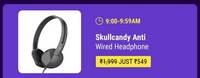 Skullcandy Anti Headphone ( 9 AM - 9:59 AM )